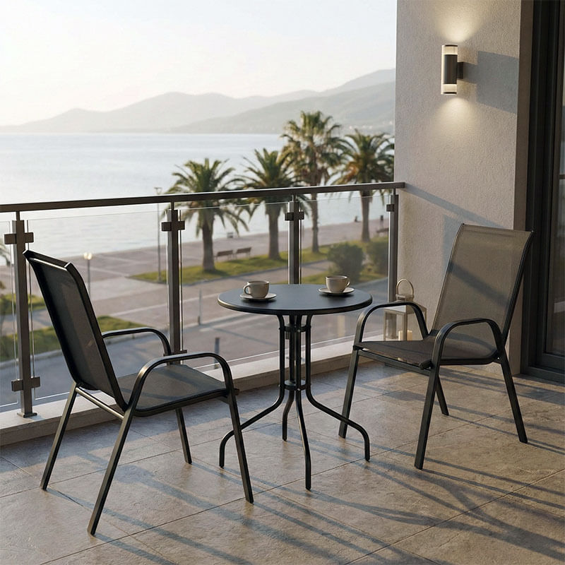 Vergo-Calan masa de dining pakoworld metal negru PH60x70cm Vergo-Calan masa de dining pakoworld metal negru PH60x70cm