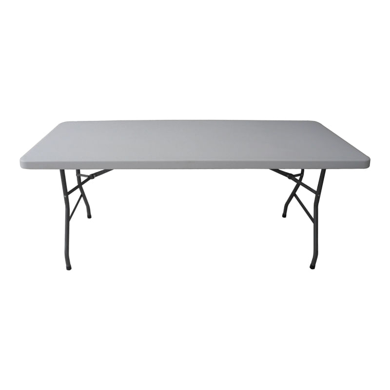 Masa pliabila pentru catering-conferinte Preventa pakoworld suprafata dintr-o singura bucata alba 180x74x74cm Masa pliabila pentru catering-...