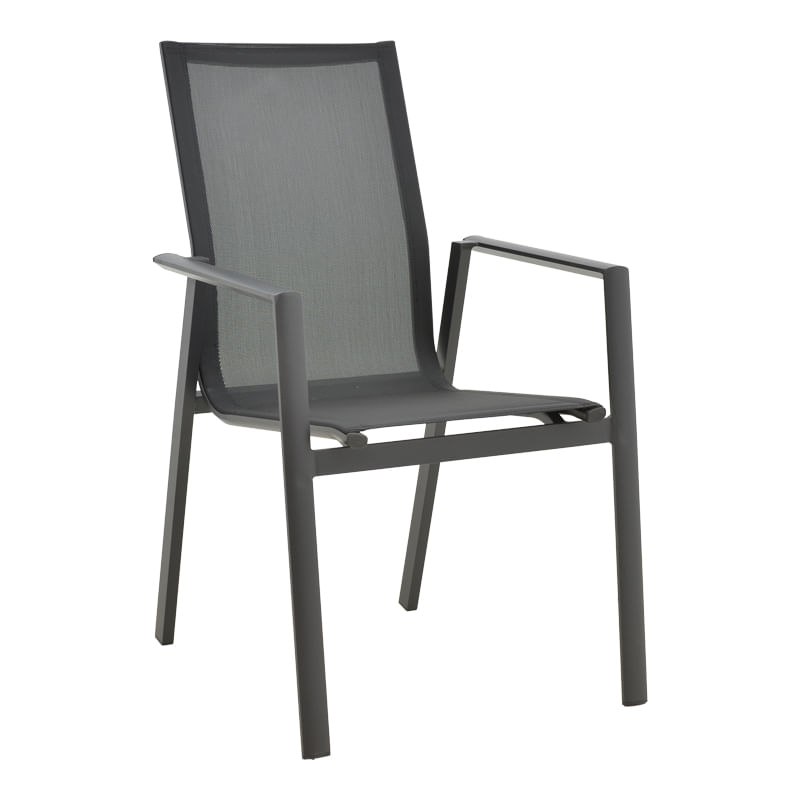 Fotoliu de gradina Dashiell pakoworld metal negru textilene negru 57x71x93cm Fotoliu de gradina Dashiell pakoworld metal negru textilene neg...