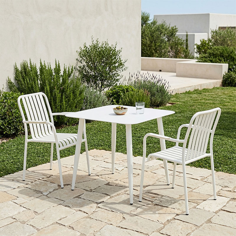 Set de dining Heven Vista pakoworld, set de 3 piese, aluminiu negru, 80x80x72cm Set de dining Heven Vista pakoworld, set de 3 piese, alumini...