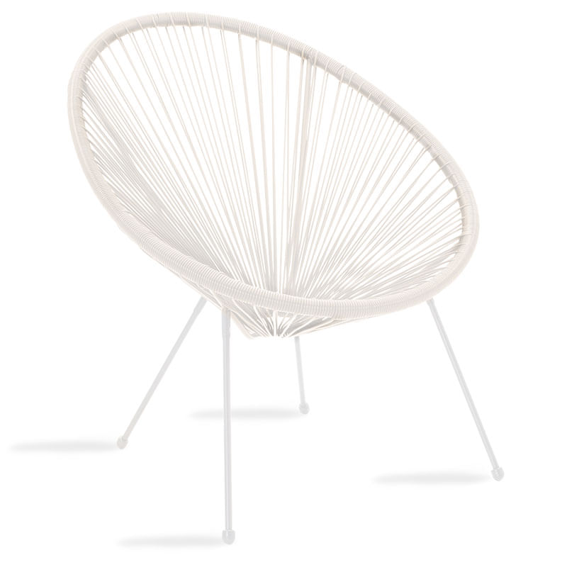 Fotoliu Acapulco Pakoworld metal-PE rattan in nuanta alba 68.5x74.5x84cm Fotoliu Acapulco Pakoworld metal-PE rattan in nuanta alba 68.5x74.5...