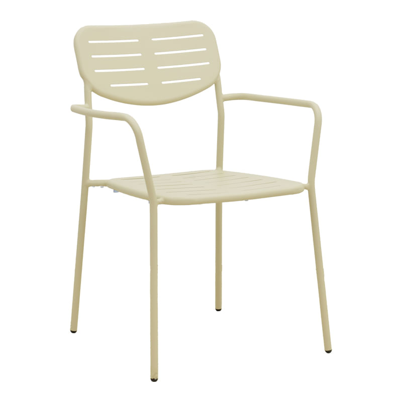 Scaun stivuibil Deraby pakoworld crem metal 56x45.5x83cm Scaun stivuibil Deraby pakoworld crem metal 56x45.5x83cm