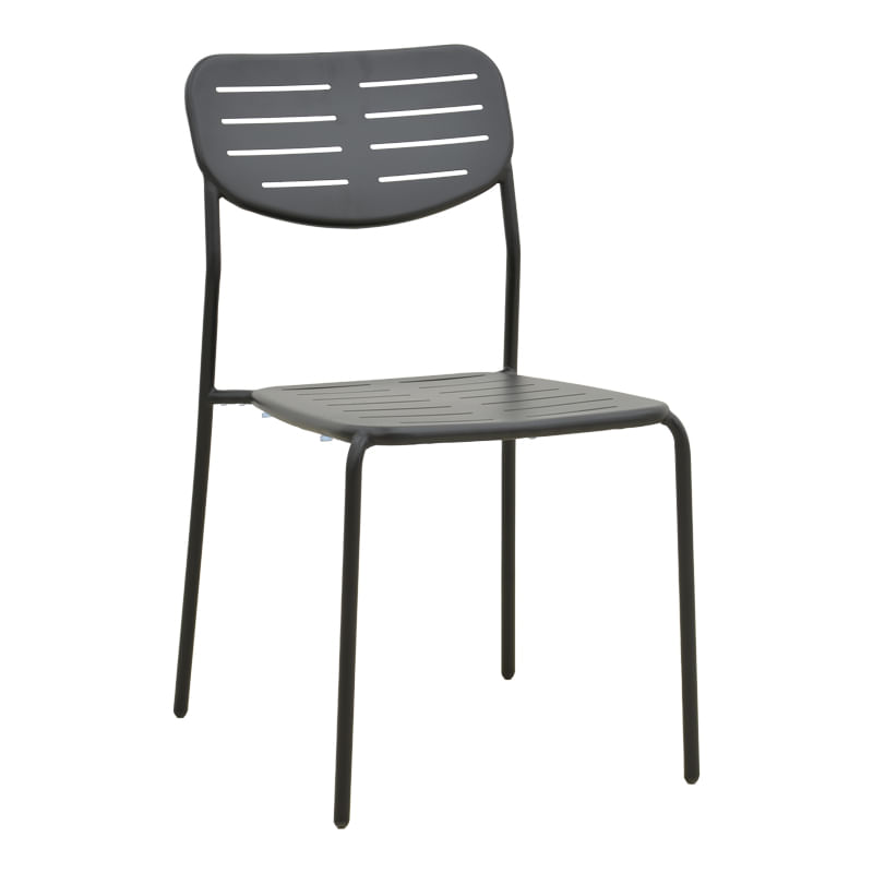 Scaun stivuibil Deraby pakoworld negru metal 52.5x45.5x83cm Scaun stivuibil Deraby pakoworld negru metal 52.5x45.5x83cm