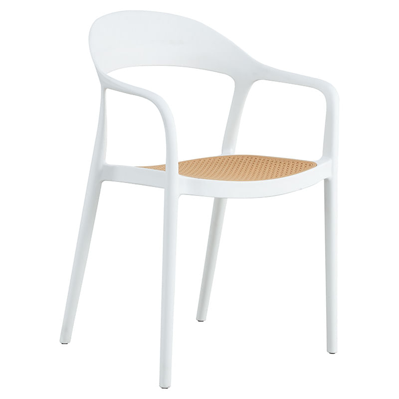 Fotoliu Ember pakoworld cu protectie UV PP bej-alb 52,5x56,5x81cm Fotoliu Ember pakoworld cu protecție UV PP bej-alb 52,5x56,5x81cm