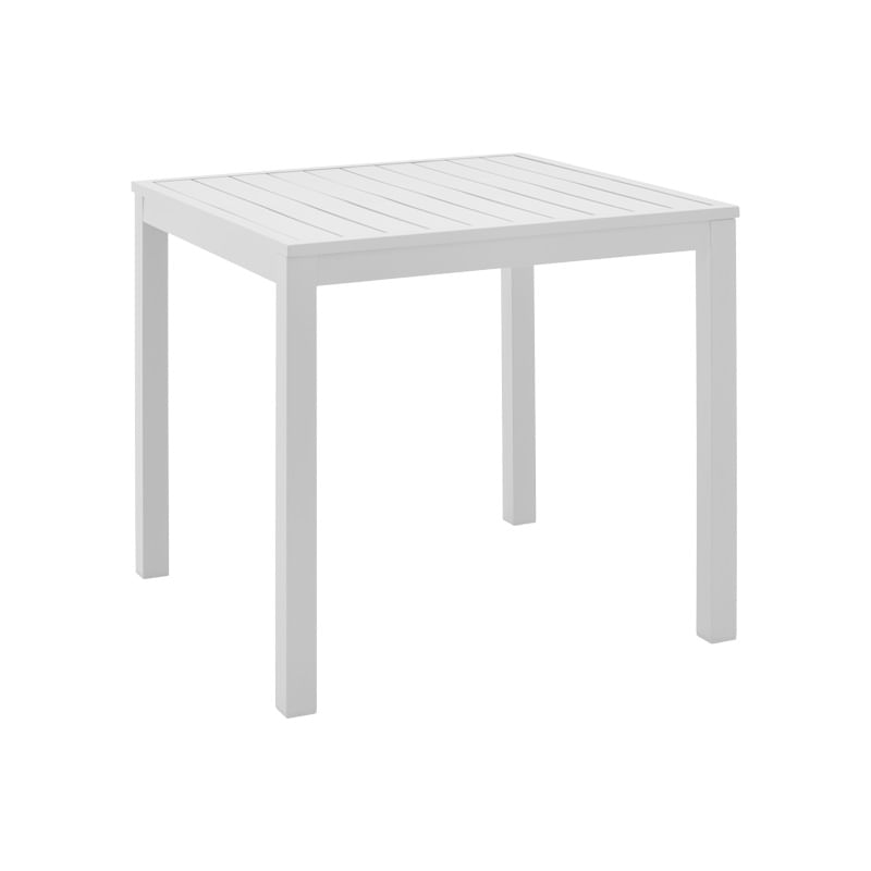 Masa de plaja Kliton pakoworld din aluminiu, nuanta alba, 45x45x41cm Masa de plaja Kliton pakoworld din aluminiu, nuanta alba, 45x45x41cm