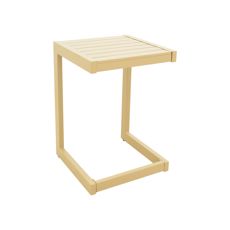Masa Aether Pakoworld din aluminiu in culoarea cappuccino, 37,5x36,5x53cm Masa Aether Pakoworld din aluminiu in culoarea cappuccino, 37,5x36...
