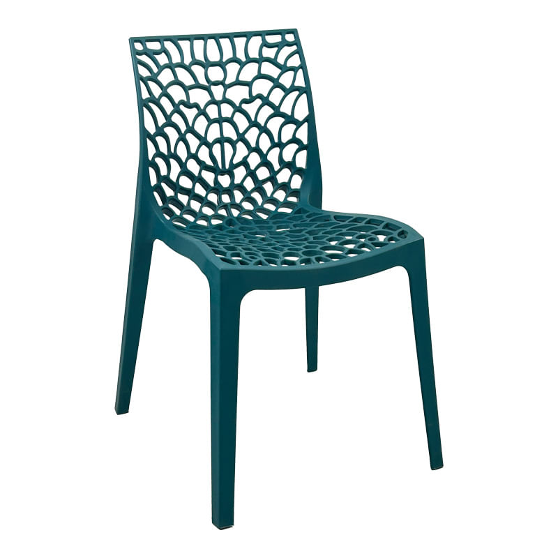 Scaun Pakoworld stivuibil Hush, culoare albastru, 41x53x80.5cm Scaun Pakoworld stivuibil Hush, culoare albastru, 41x53x80.5cm