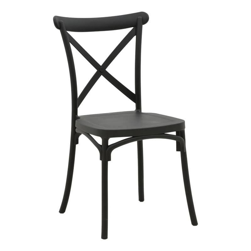Scaun pliabil Crossie, negru, 43x53x88cm Scaun pliabil Crossie, negru, 43x53x88cm