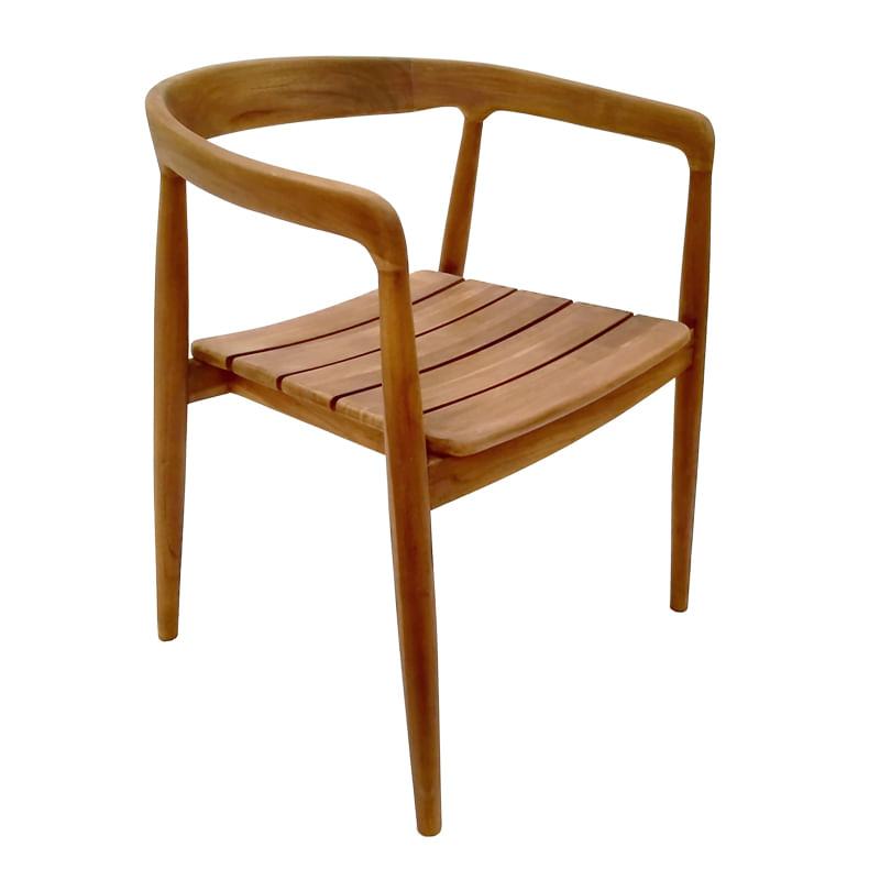 Scaun pliabil stivuibil Noody pakoworld lemn de tec in nuanta naturala 58x54x75cm Scaun pliabil stivuibil Noody pakoworld lemn de tec in nua...