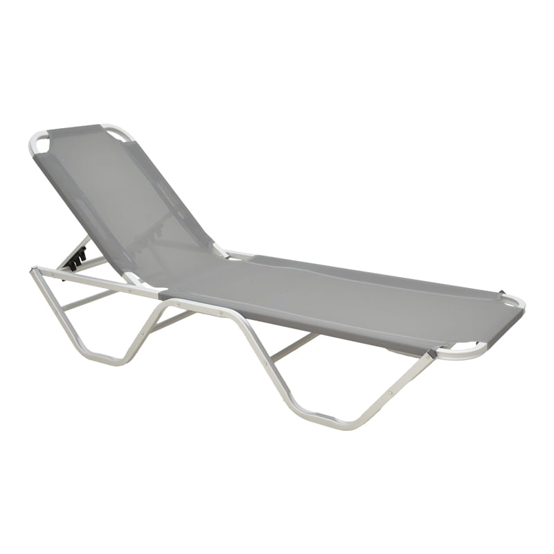 dessie pakoworld sezlong din aluminiu, stivuibil, in nuanta gri inchis, 59,5x195x29,5 cm dessie pakoworld sezlong din aluminiu, stivuibil, i...