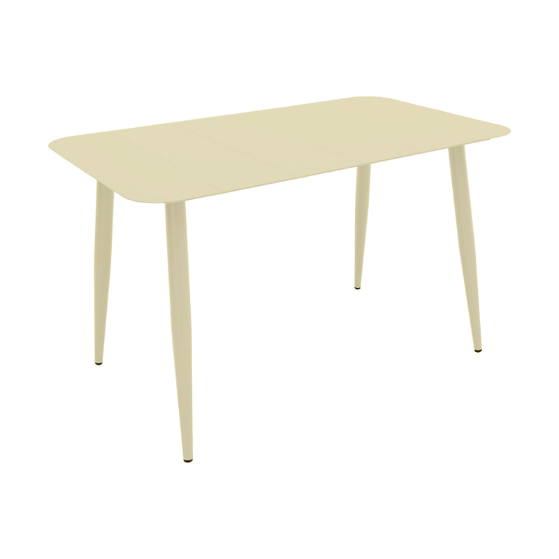 Masa Vista Pakoworld din aluminiu, nuanta champagne, 120x70x72cm Masa Vista Pakoworld din aluminiu, nuanta champagne, 120x70x72cm