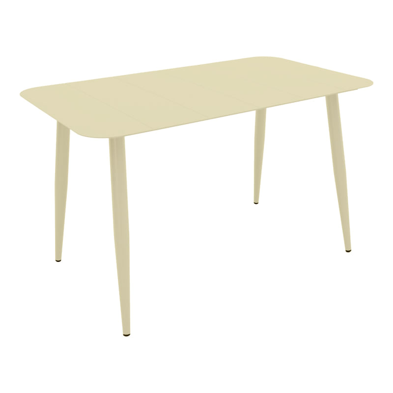 Masa Vista Pakoworld din aluminiu, nuanta champagne, 150x80x72cm Masa Vista Pakoworld din aluminiu, nuanta champagne, 150x80x72cm