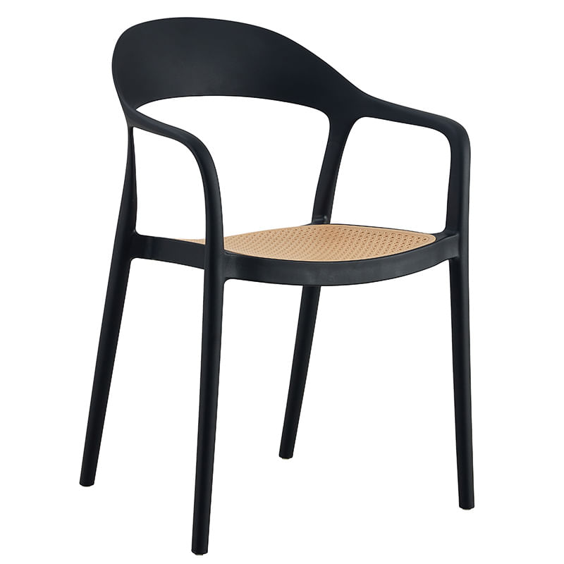 Fotoliu Ember pakoworld cu protectie UV PP bej-negru 52,5x56,5x81cm Fotoliu Ember pakoworld cu protecție UV PP bej-negru 52,5x56,5x81cm