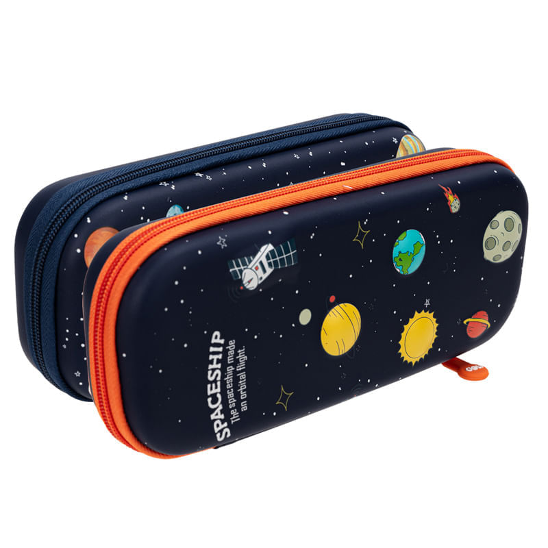Penar neechipat oval rigid Deli Spaceship compartimentat fermoar multicolor Penar neechipat oval rigid Deli Spaceship compartimentat fermoar...