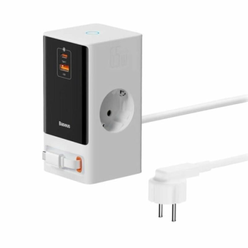 Incarcator Retea Baseus PowerCombo 65W a Incarcator Retea Baseus PowerCombo 65W a