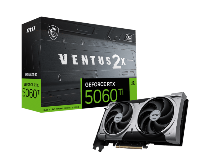 MSI GEFORCE RTX 5060TI VENTUS 2X OC 16GB MSI GEFORCE RTX 5060TI VENTUS 2X OC 16GB