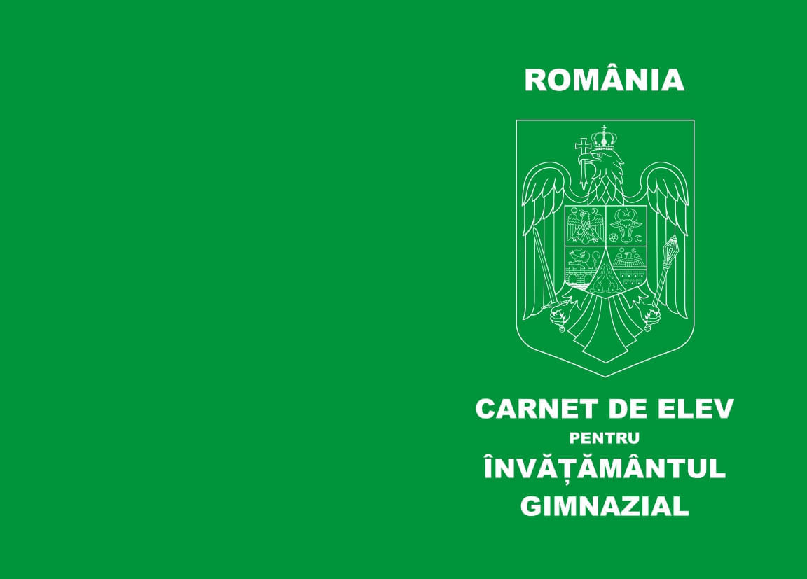 Carnet de elev pentru invatamantul gimnazial A6 coperta colorata Carnet de elev pentru invatamantul gimnazial A6 coperta colorata