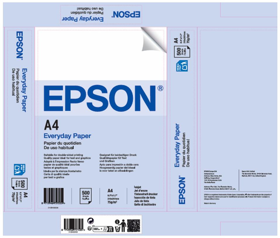 EPSON A4 EVERYDAY PAPER 500 SHEETS EPSON A4 EVERYDAY PAPER 500 SHEETS