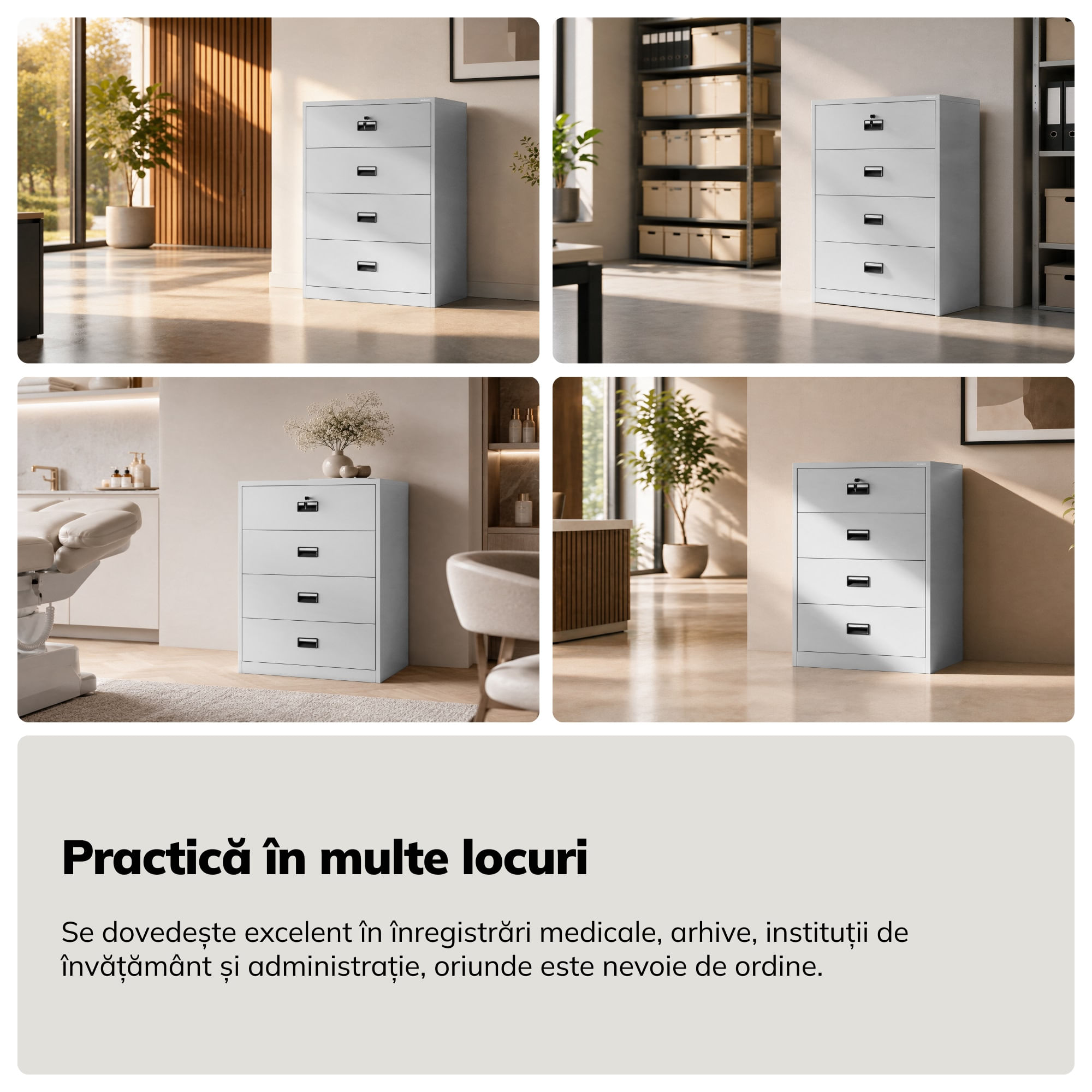 Dulap cartoteca metalic, gri, 900x1320x600 mm: SARA XL V4 Dulap cartoteca metalic, gri, 900x1320x600 mm: SARA XL V4