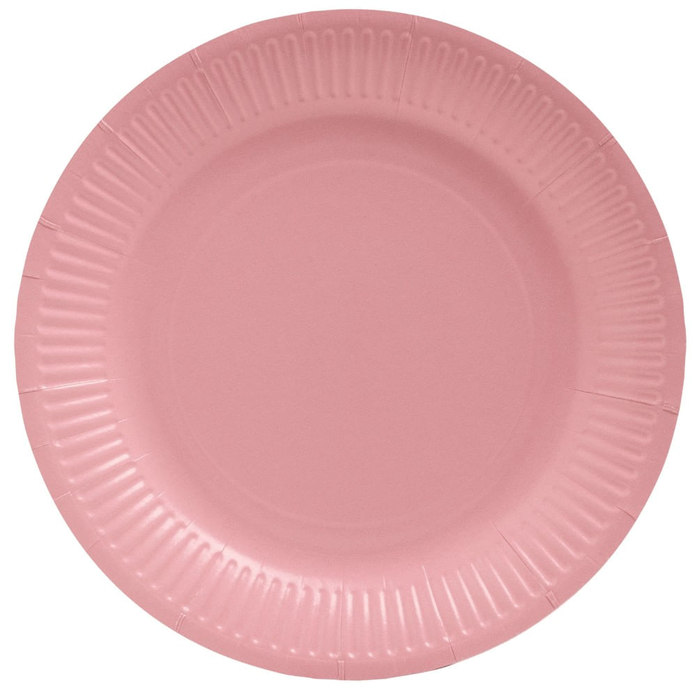 Farfurii carton colorate reciclabile 23 cm Pro Nappe Farfurii carton colorate reciclabile 23 cm Pro Nappe 20 buc/set roz