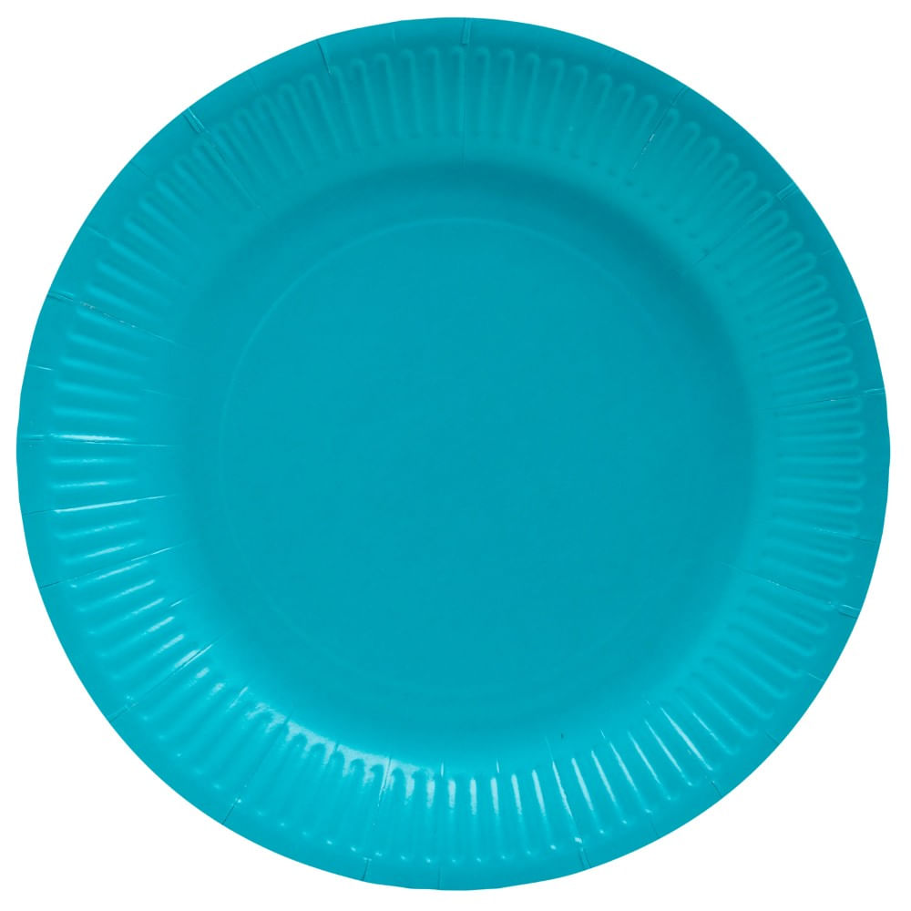 Farfurii carton colorate reciclabile 23 cm Pro Nappe Farfurii carton colorate reciclabile 23 cm Pro Nappe 20 buc/set turcoaz