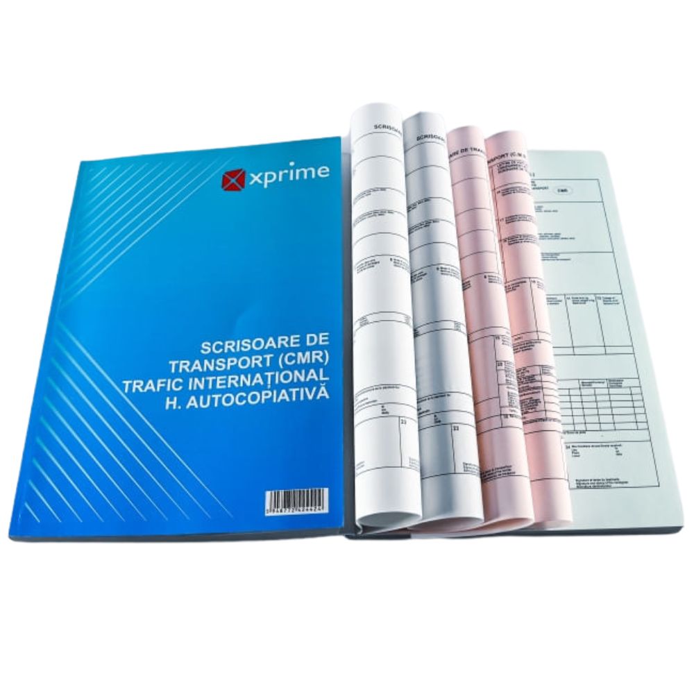 Scrisoare de transport CMR international A4 hartie autocopiativa 5 exemplare 50 seturi Scrisoare de transport CMR international A4 hartie au...