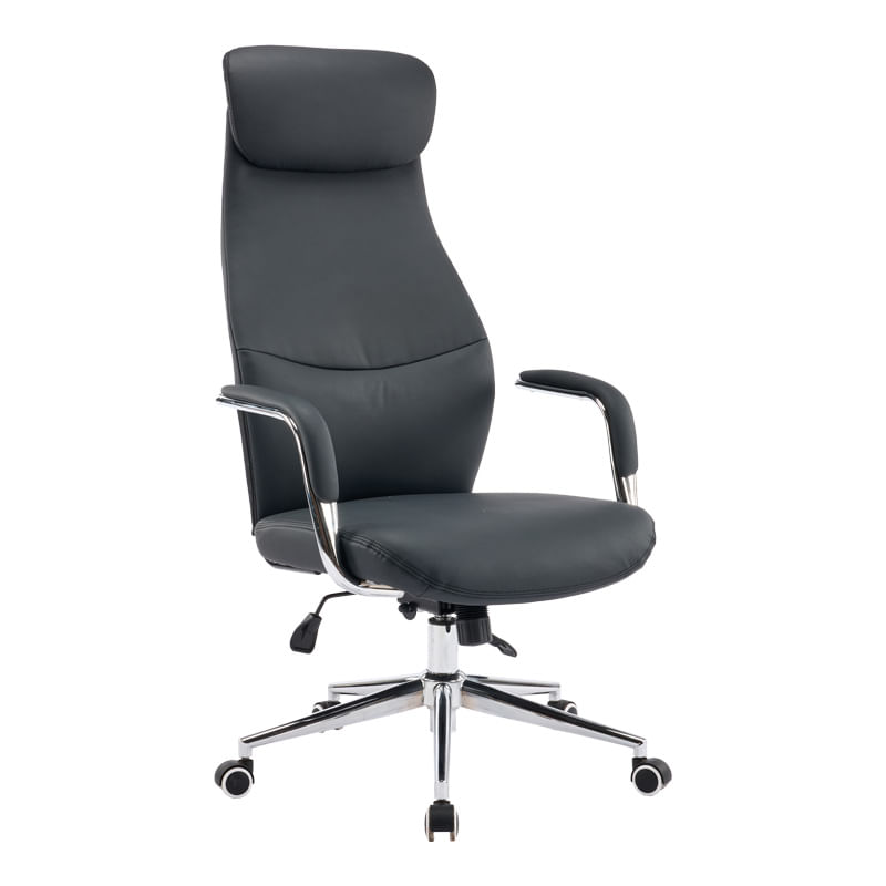 Scaun birou Manager Ferka Pakoworld Negru PU 64x71x120-128 cm Scaun birou Manager Ferka Pakoworld Negru PU 64x71x120-128 cm