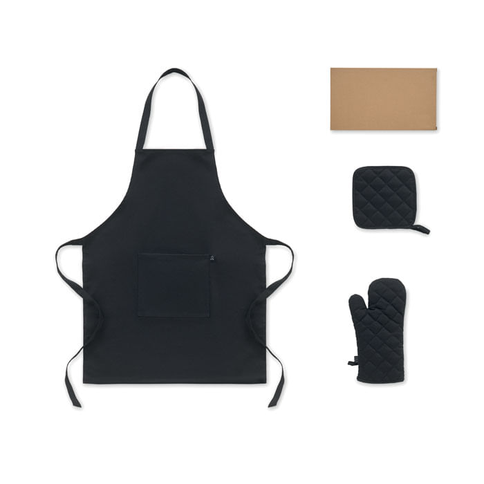 Set bucatarie bumbac reciclat Set bucatarie bumbacSet bucatarie bumbac