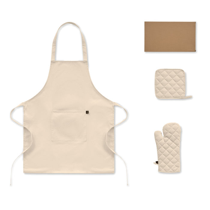 Set bucatarie bumbac reciclat Set bucatarie bumbacSet bucatarie bumbac