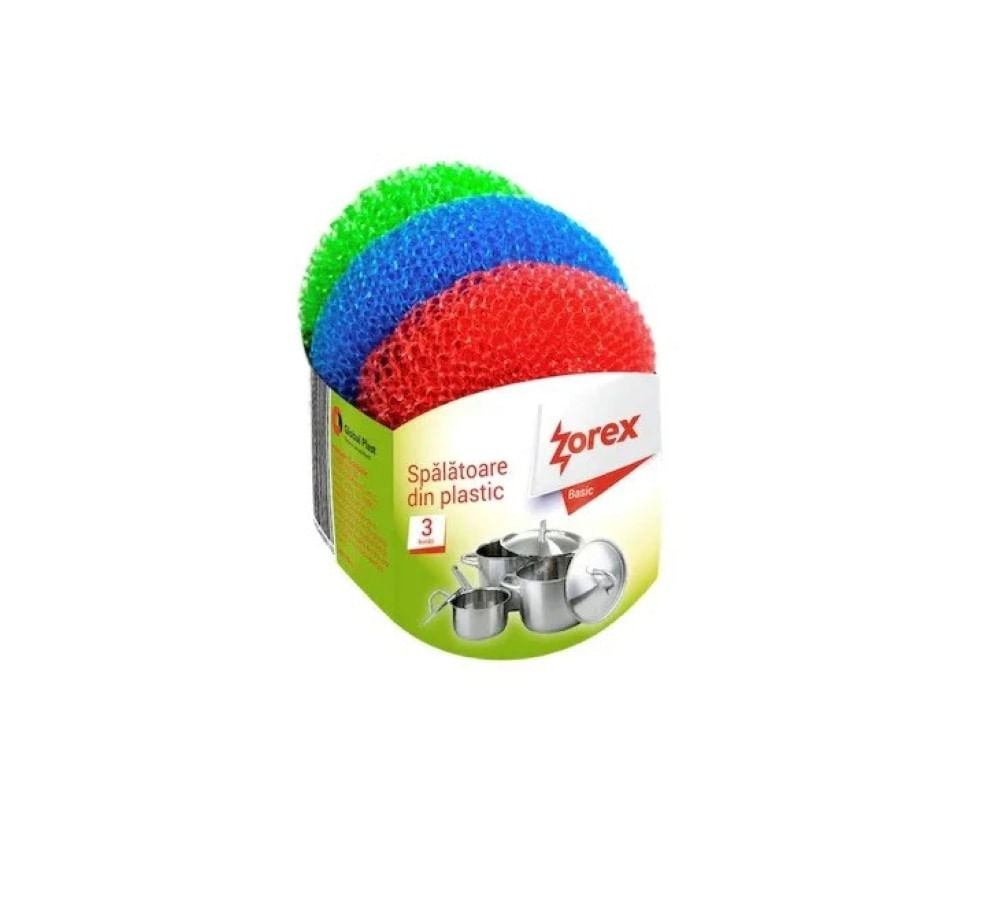Bureți din plastic Zorex 3 buc/set polipropilenă Bureți din plastic Zorex 3 buc/set polipropilenă