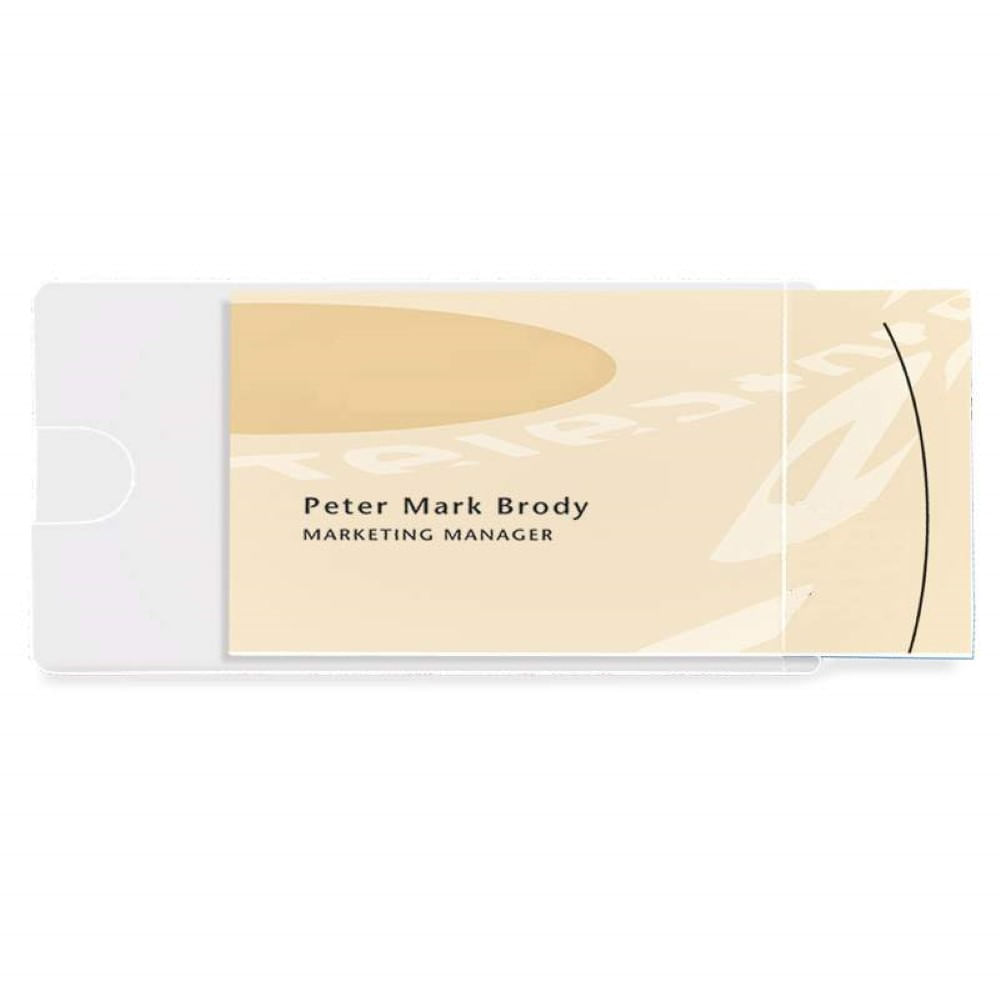 vizita... de ion luca caragiale Buzunar autoadeziv orizontal pentru carti vizita 95 x 60 10 bucati/set 3L Office
