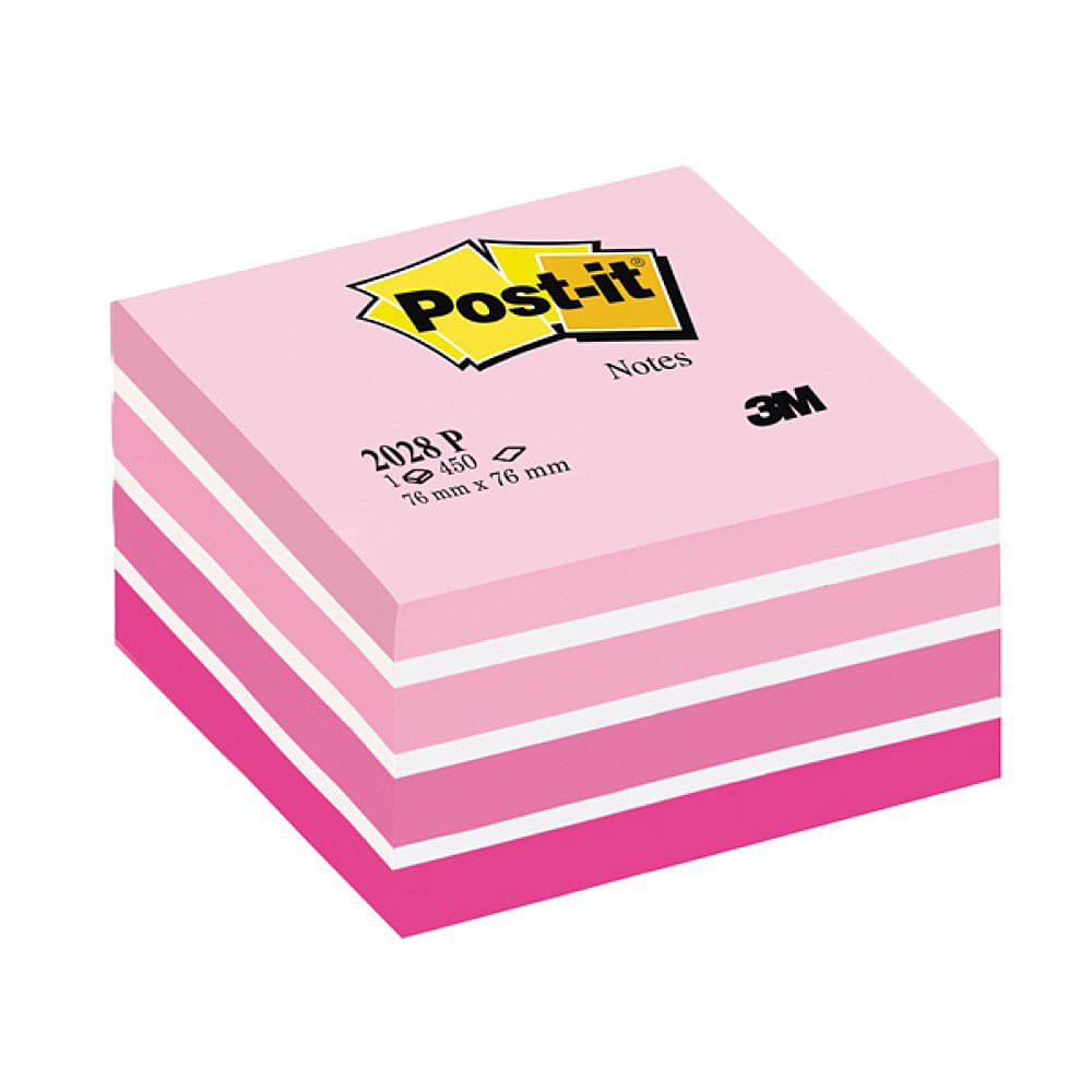 gc   compix   it   service Cub notite adezive Post-it  Aquarelle 76mm x 76mm 450 file/bucata Notite adezive Post-It Aquarelle 450 file roz