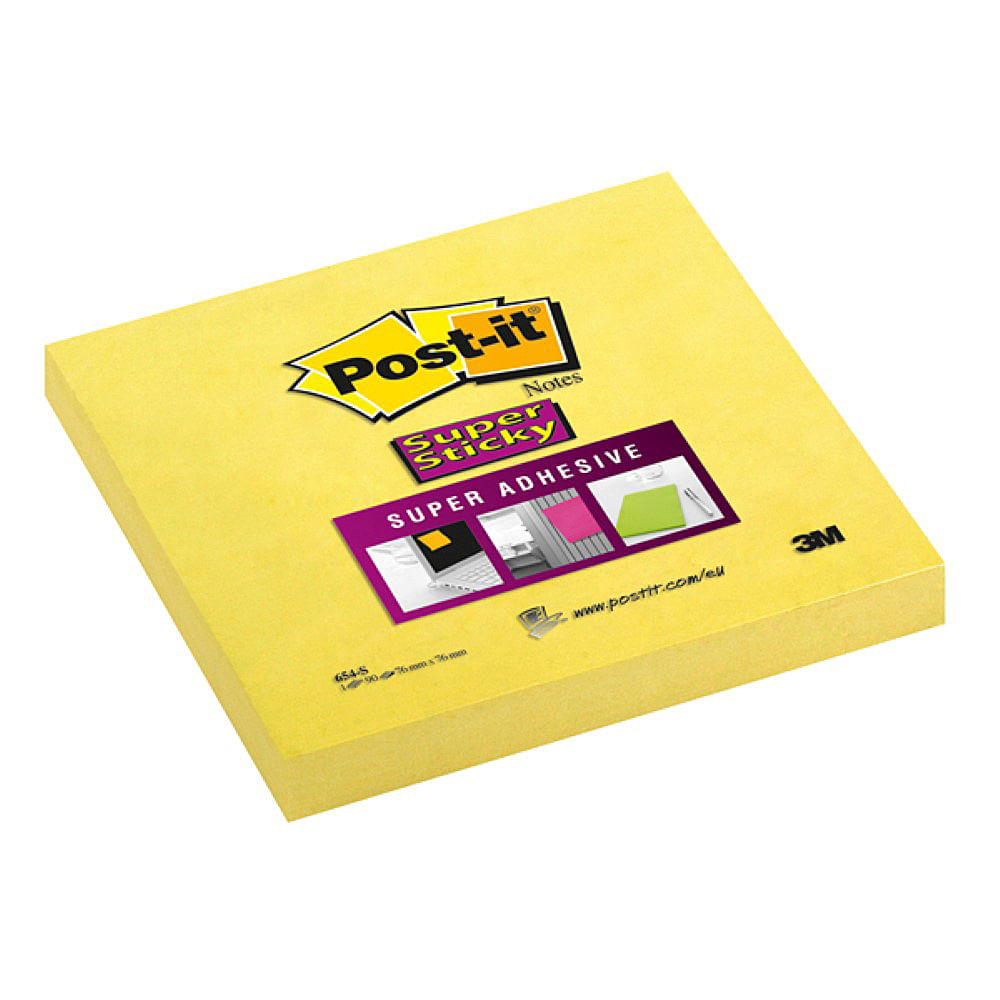 Notite adezive 3M Post It Super Sticky 654-S