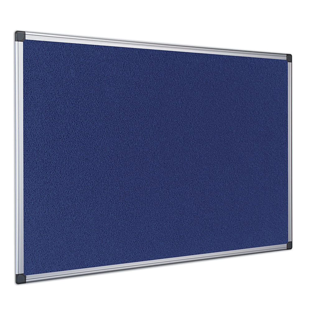 Panou textil albastru rama din aliminiu Bi-Silque 90 x 120 cm Bi-Silque imagine 2022 depozituldepapetarie.ro