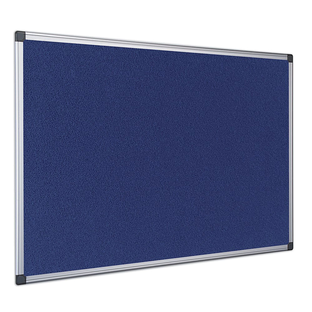 Panou textil bi-silque, rama din aluminiu, 150 x 120 cm, albastru