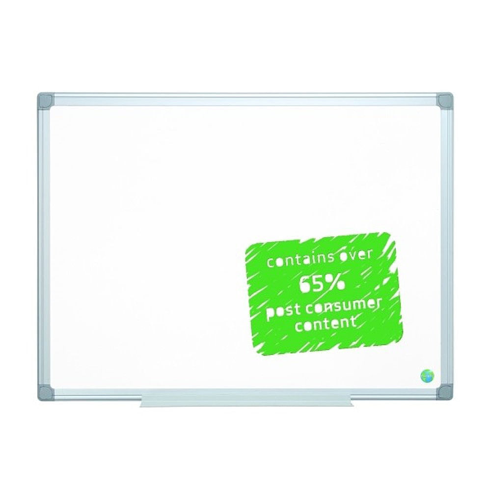 Vezi detalii pentru Tabla nemagnetica alba de perete Bi-Silque Earth-It 45 x 60 cm