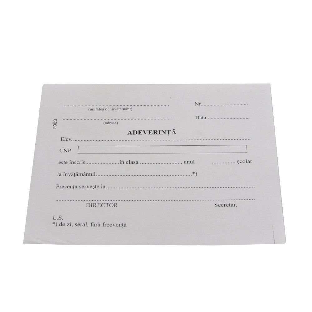 suplimente pentru gravide Adeverinta pentru elevi