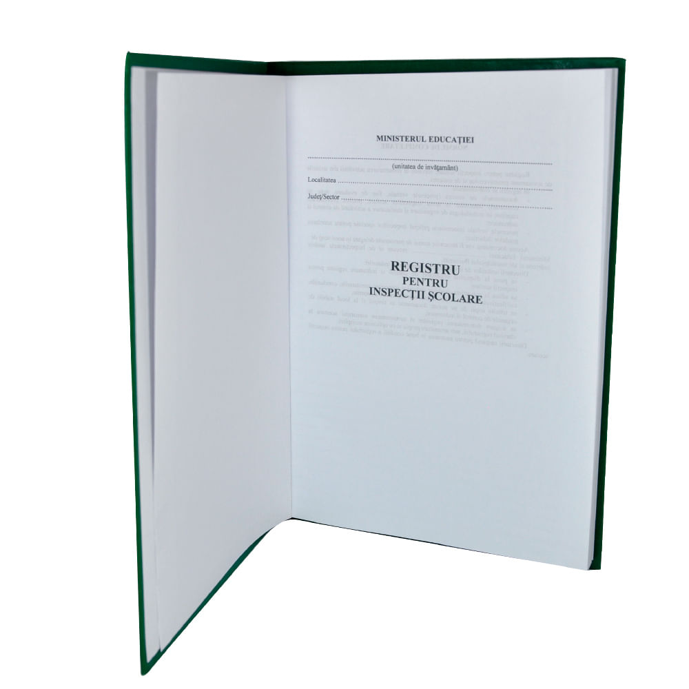 Registru standard pentru inspectii scolare, a4, coperta imitatie piele