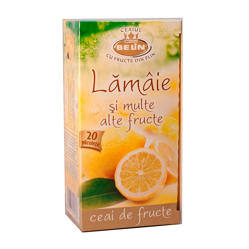 Ceai Belin Lamaie si alte fructe, 20 plicuri/cutie Belin imagine 2022