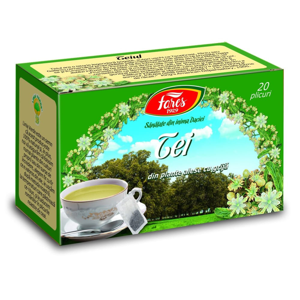 Ceai Fares Tei 20 plicuri/cutie Ceai Fares Tei 20 plicuri/cutie
