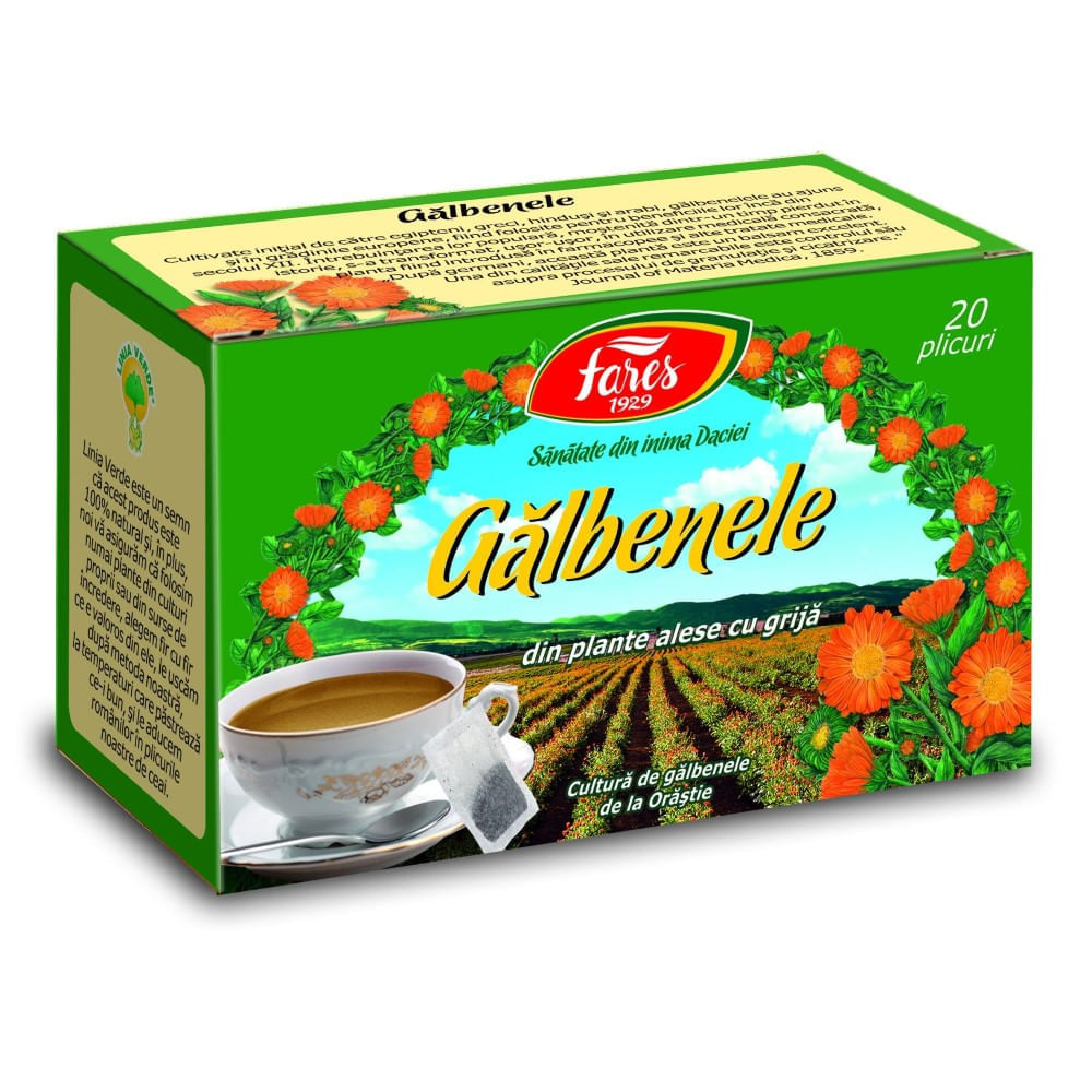 Ceai Fares Galbenele 20 plicuri/cutie Ceai Fares Galbenele 20 plicuri/cutie