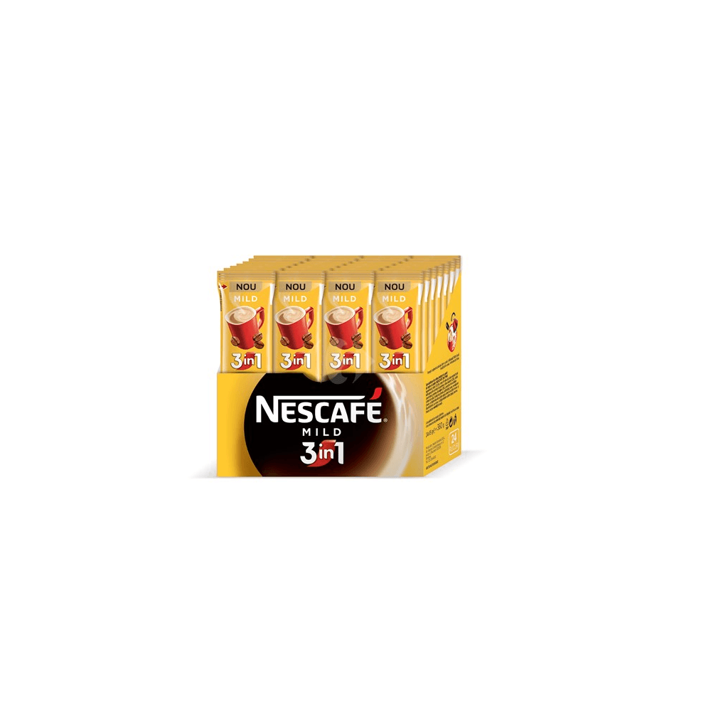 Nescafe Mild 3in1, 15 g, 24 plicuti/cutie