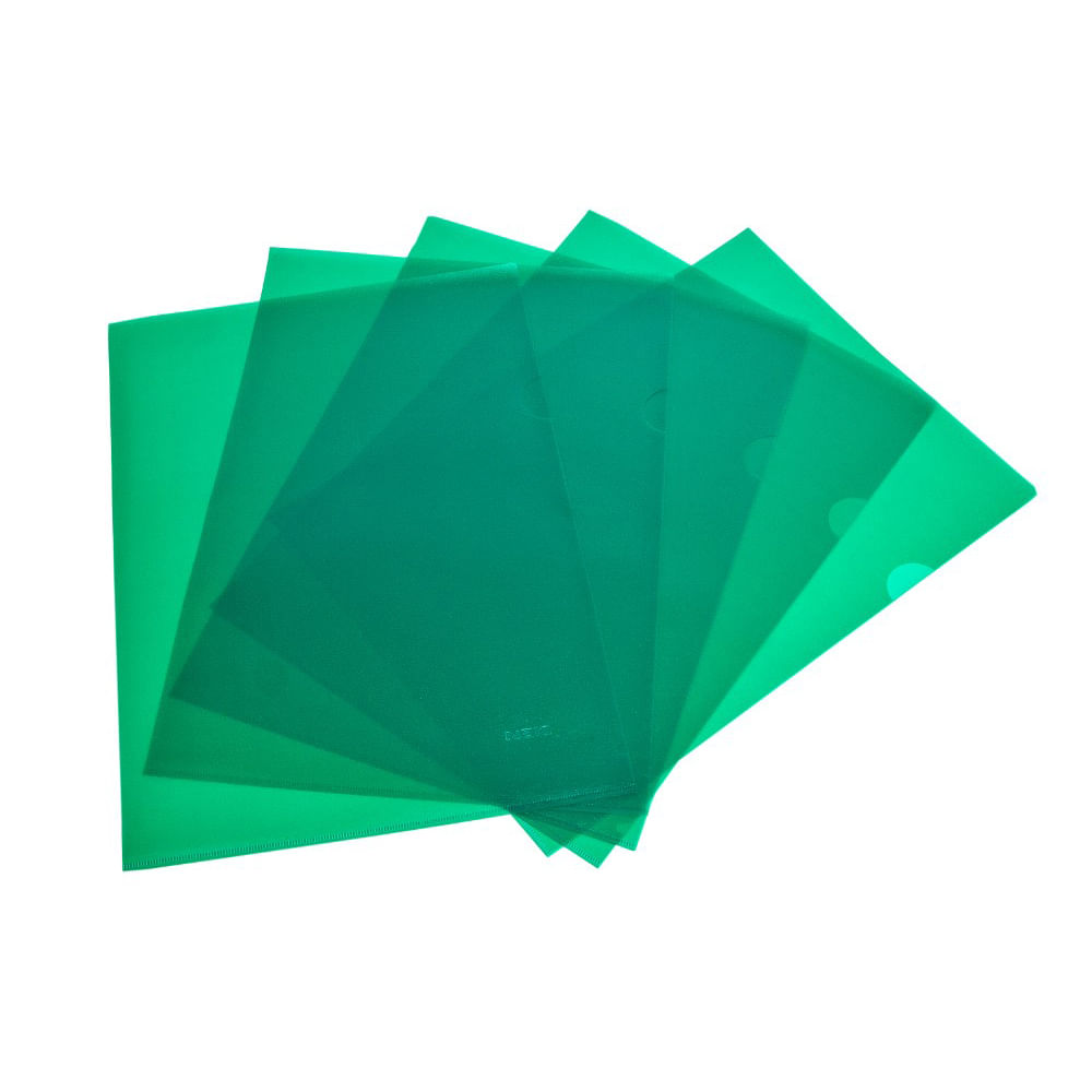Mapa plastic Noki, 100 bucati/set, verde