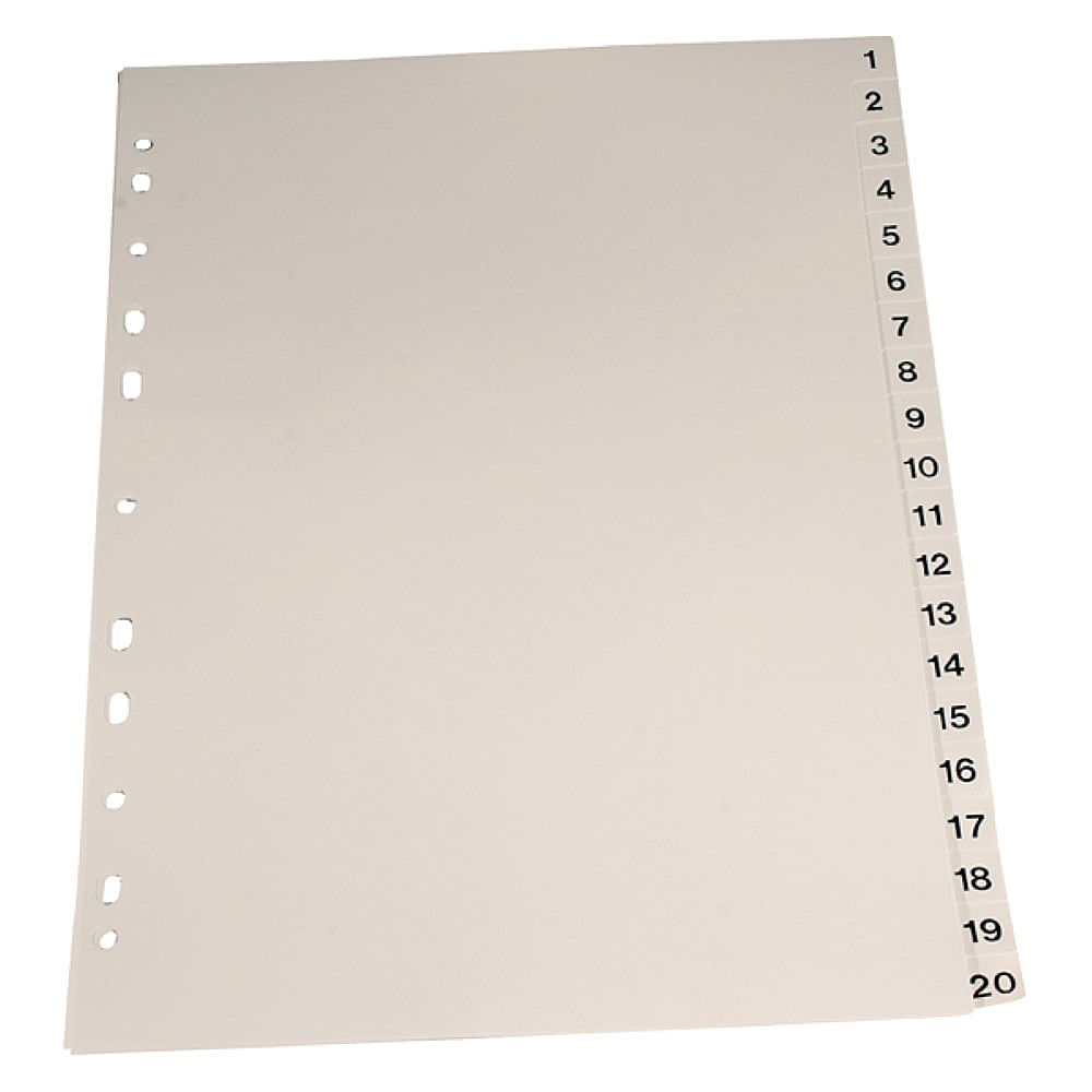 Index plastic Noki A4 1-31 gri Index plastic Noki A4 1-31 gri