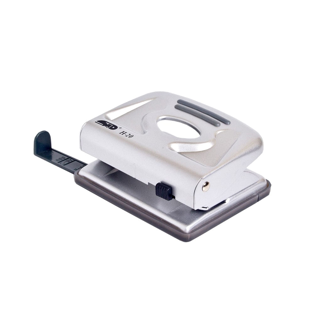 Perforator gri metalic 2 perforatii 20 coli metal Noki Perforator metalic 2 perforatii 20 coli metal Gri Noki