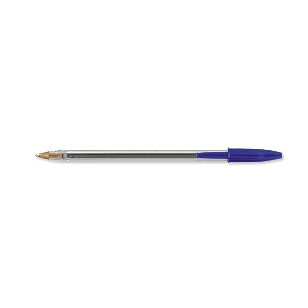 Pix cu bila, cu capac, de unica folosinta, 1.0 mm, albastru