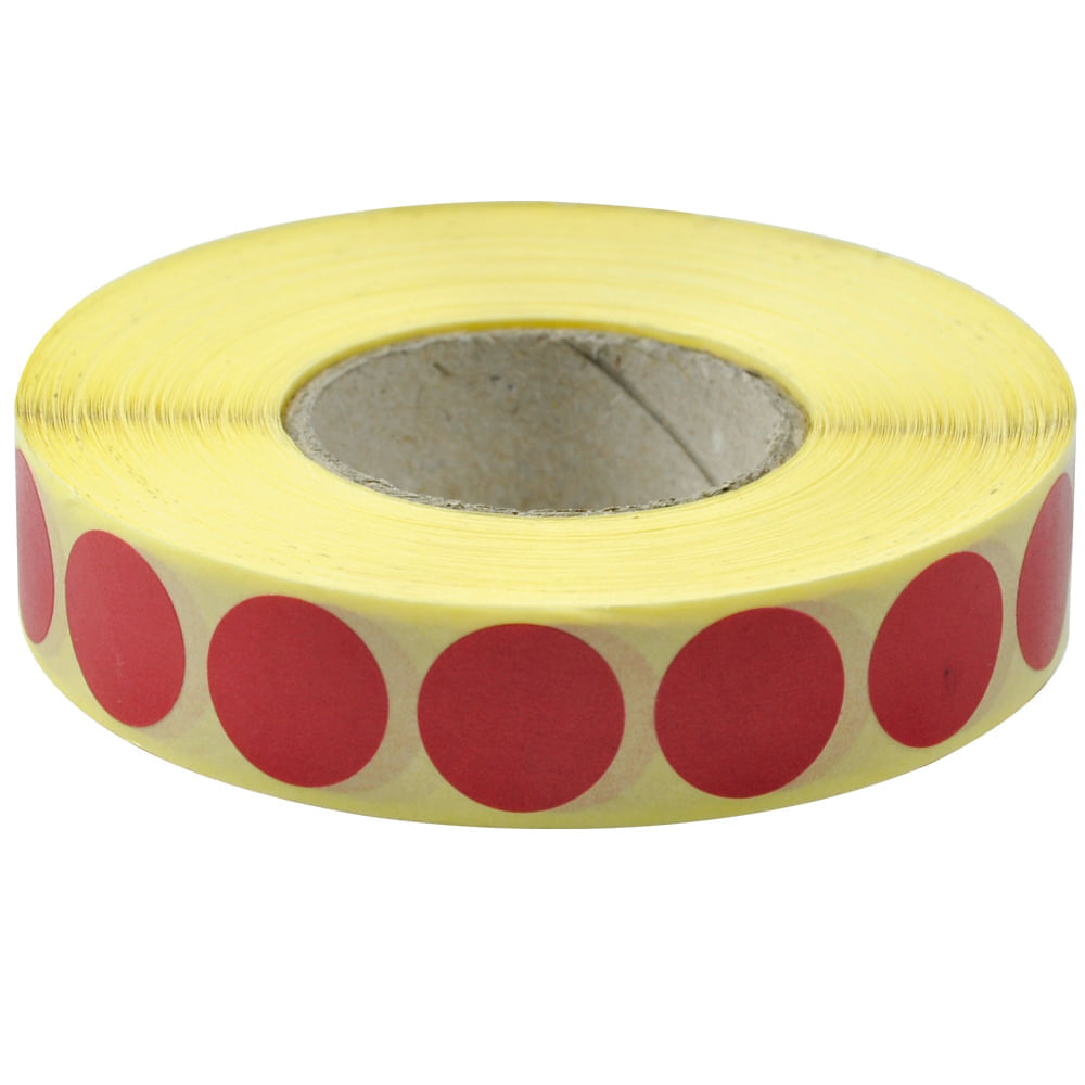 Etichete autoadezive rotunde 18 mm 2110 bucati/rola Etichete autoadezive rotunde 18 mm rosu 2110 bucati/rola