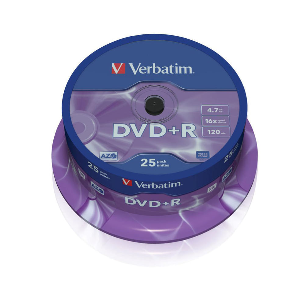 DVD+R Verbatim advanced azo+ 25 bucati/set dacris.net