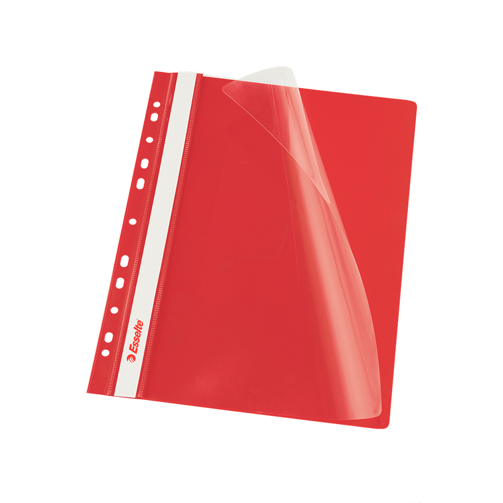 biblioraft Dosar cu multiperforatii Esselte VIVIDA plastic 10 bucati/set rosu