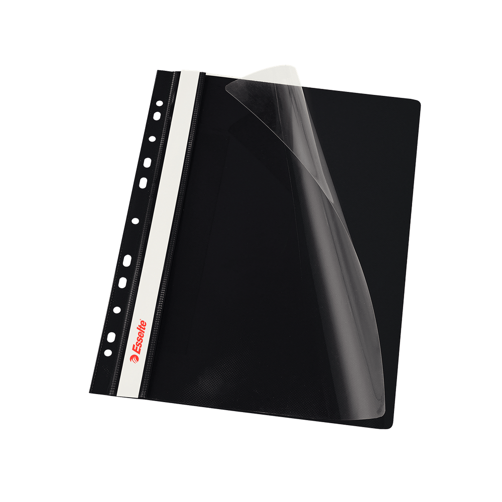 biblioraft Dosar cu multiperforatii Esselte VIVIDA plastic 10 bucati/set negru